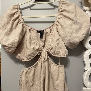 Forever 21 mini cut out dress